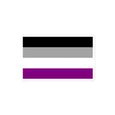 Asexual Flag Bubble-Free Stickers